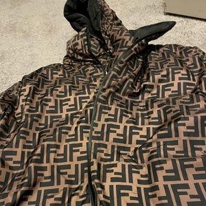 Fendi print parka. Size XL